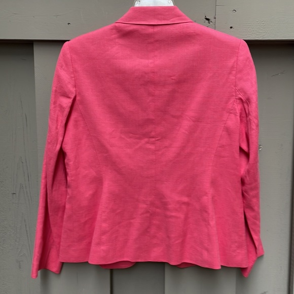 Talbots Pink Coral Spring Blazer Sz Petite 6 - Picture 9 of 11